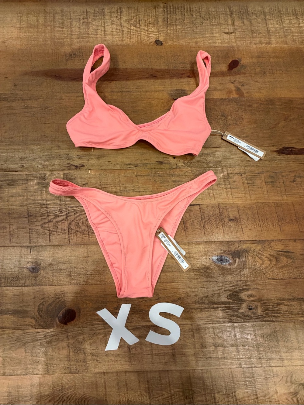 SKIMS Coral Pink Bikini Set